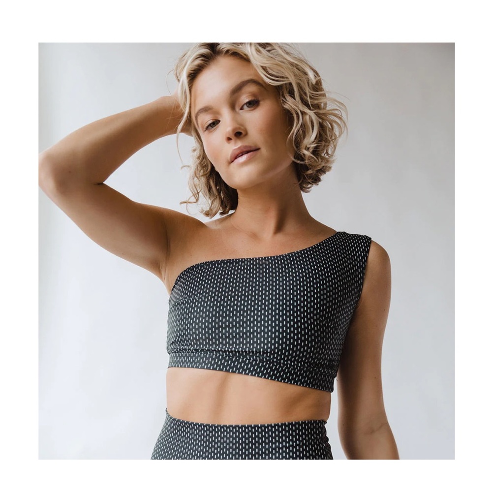 Midnight Dash Icon Swim Crop